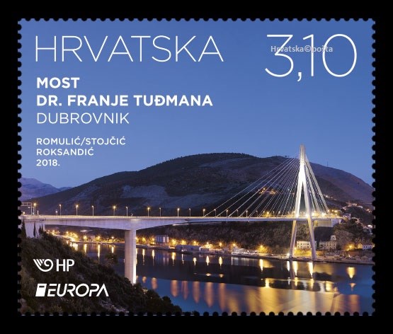 Croatian Post Awarded Bronze Medal for the “Europa - Bridges” Stamp