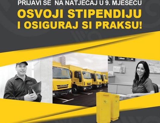 Iz teorije u praksu – Upoznaj Hrvatsku poštu iz prve ruke, uključi se i osvoji stipendiju