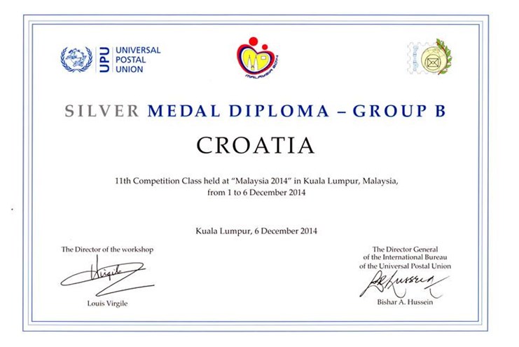 Second place and silver medal for its exhibits