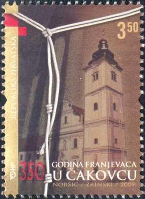 Special prize for culture from the Olympic Academy of Vicenza, Asiago, 2009 – for the stamp 350 years of Franciscans in Čakovec